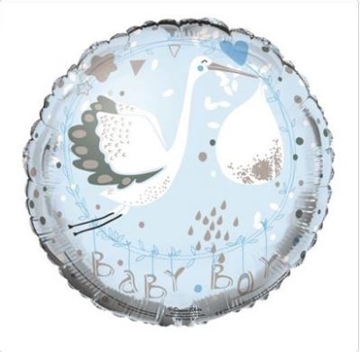 BALLOONS,Baby Boy Helium Foil [Packs Only]