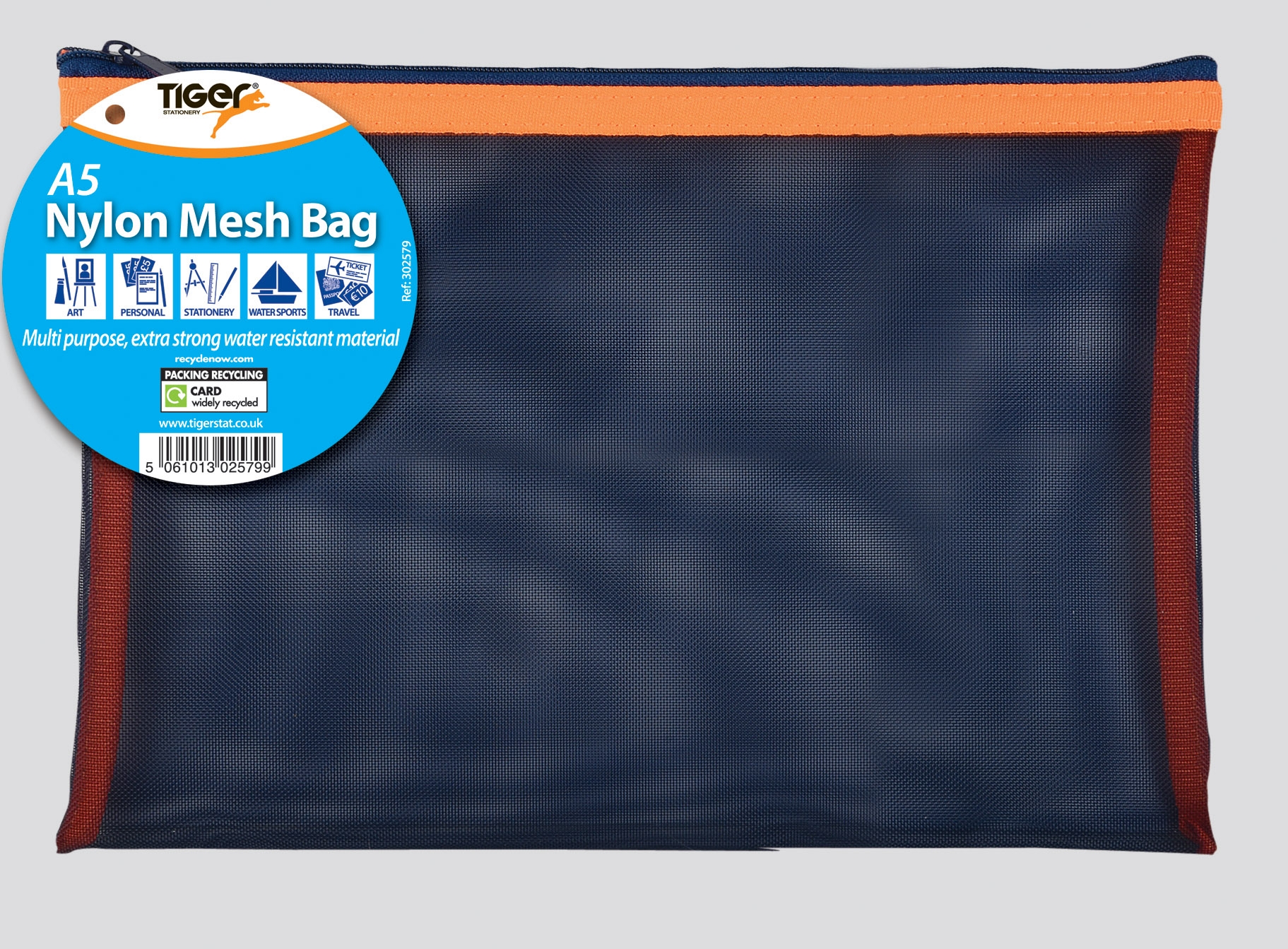 MESH BAG,Nylon A5 with Zip [Packs Only]
