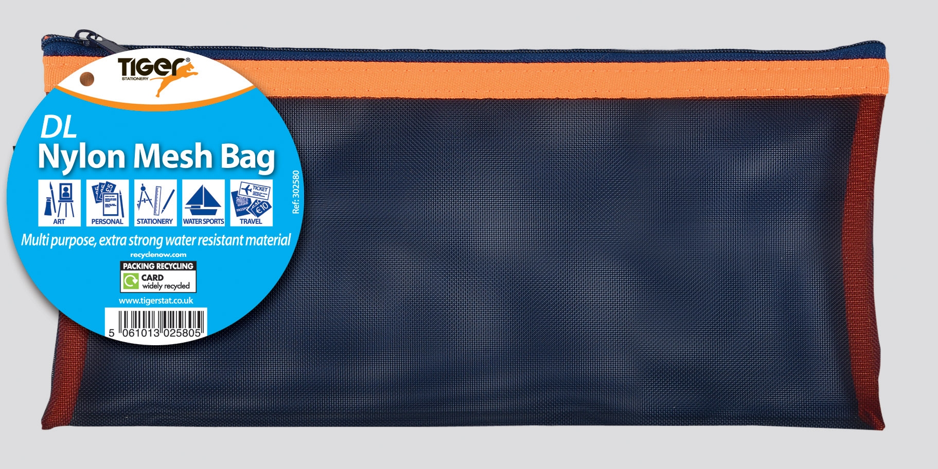 MESH BAG,Nylon DL with Zip [Packs Only]