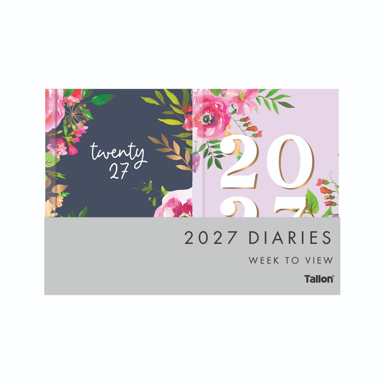 DIARY, Pocket Week To View Vintage Floral 2027 CDU [Packs Only]
