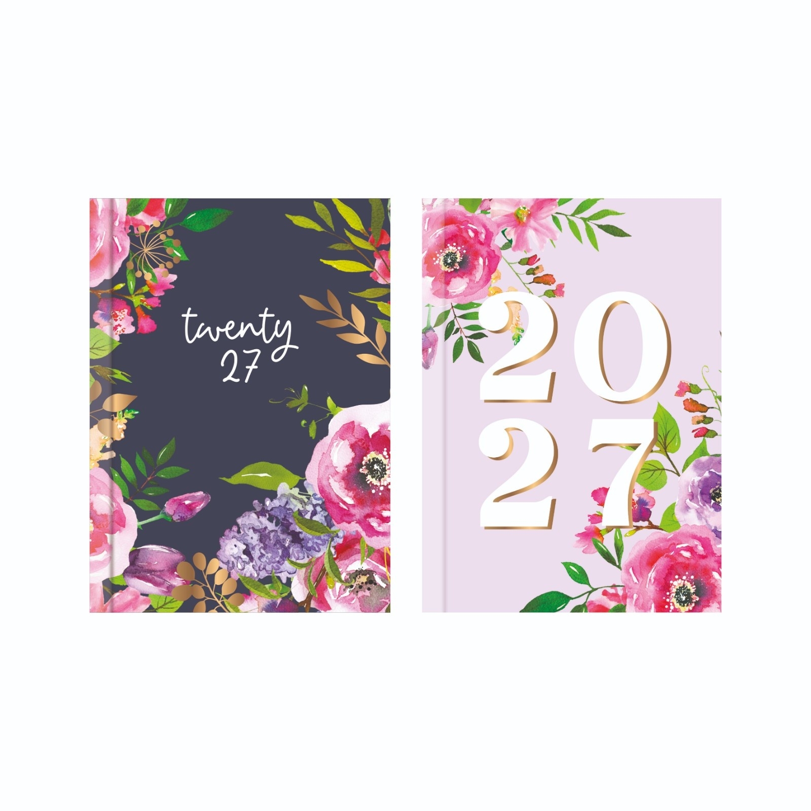 DIARY, Pocket Week To View Vintage Floral 2027 CDU [Packs Only]