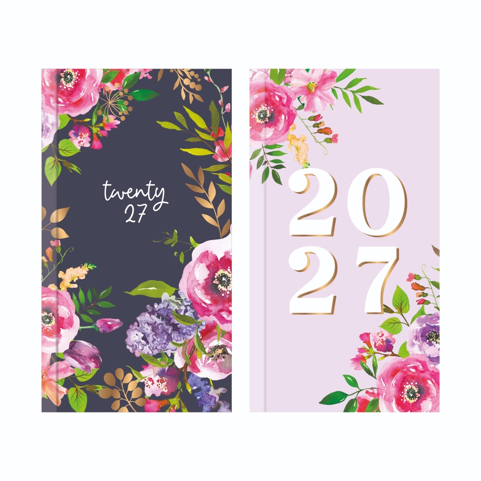 DIARY,Slim Week To View Vintage Floral 2027 CDU [Packs Only]