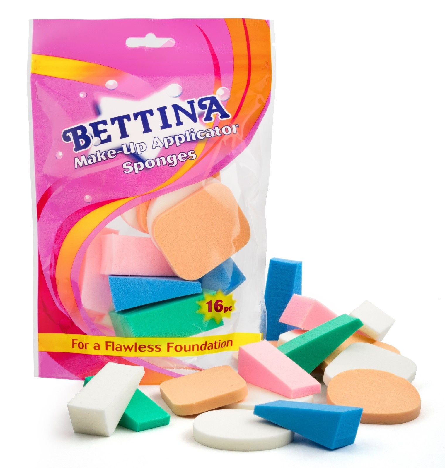 MAKE UP APPLICATOR SPONGES,Assorted 16`s H/pk [Splittable]