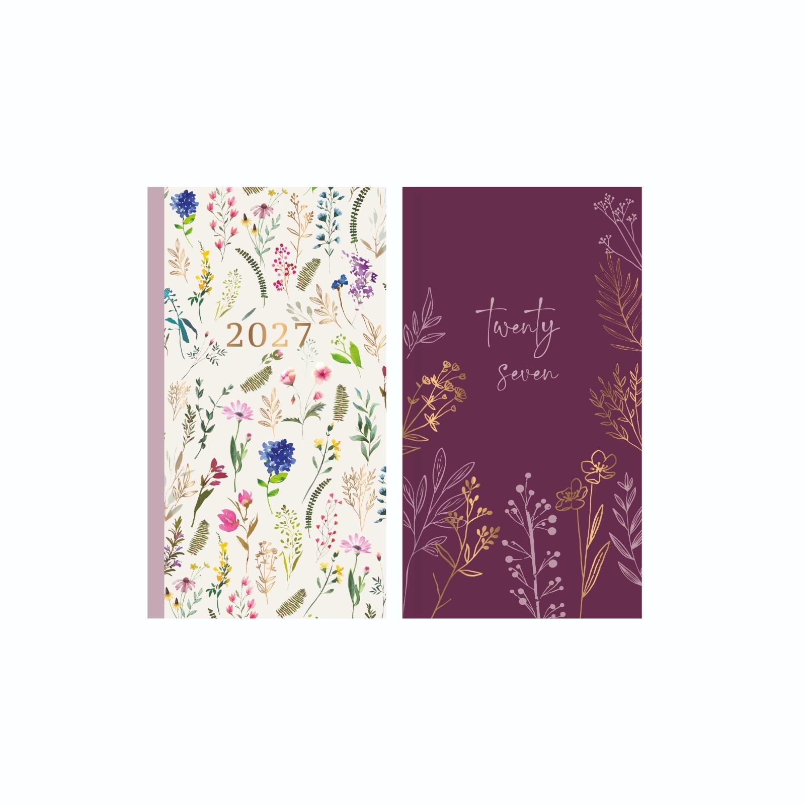 DIARY,Slim Week To View Floral Meadow 2027 CDU [Packs Only]