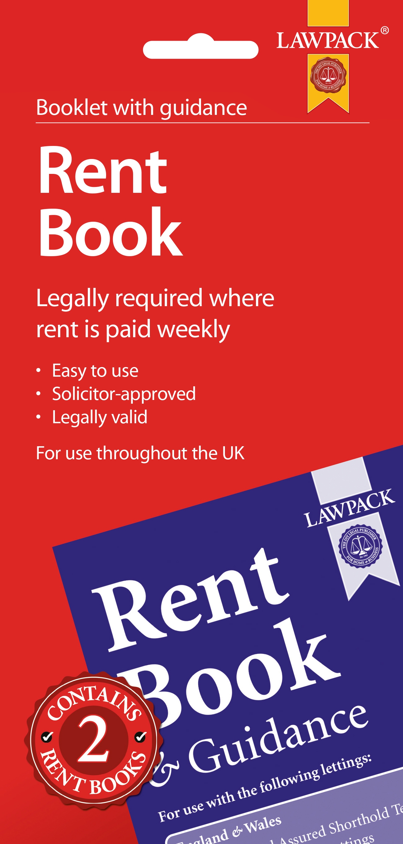 LAWPACK,Rent Book 2`s H/pk