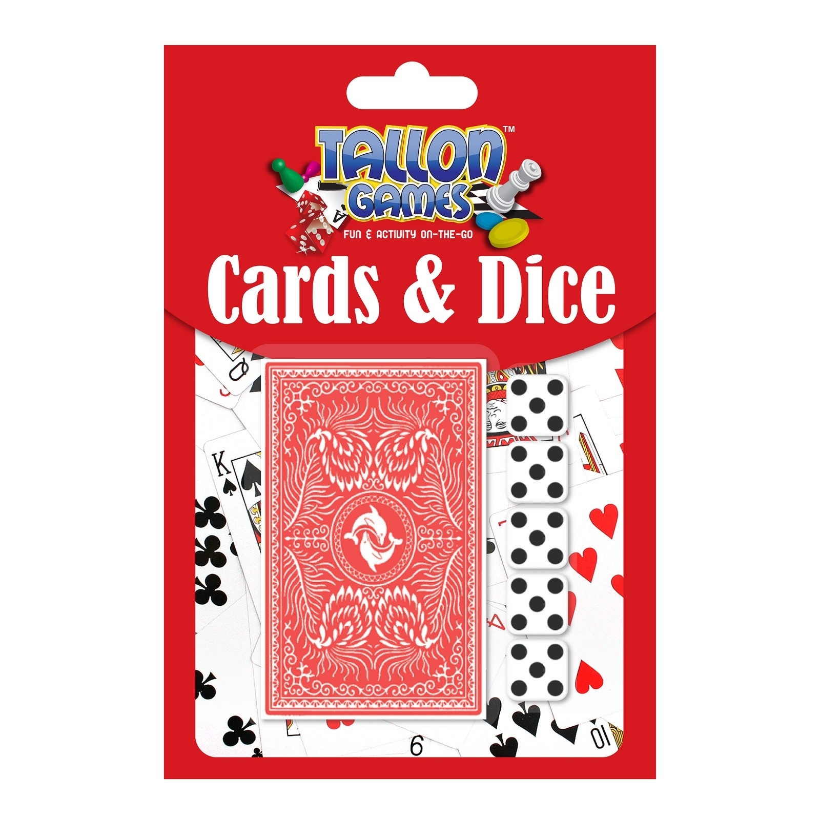 PLAYING CARDS,1 Deck & 5 Dice I/cd [Packs Only]