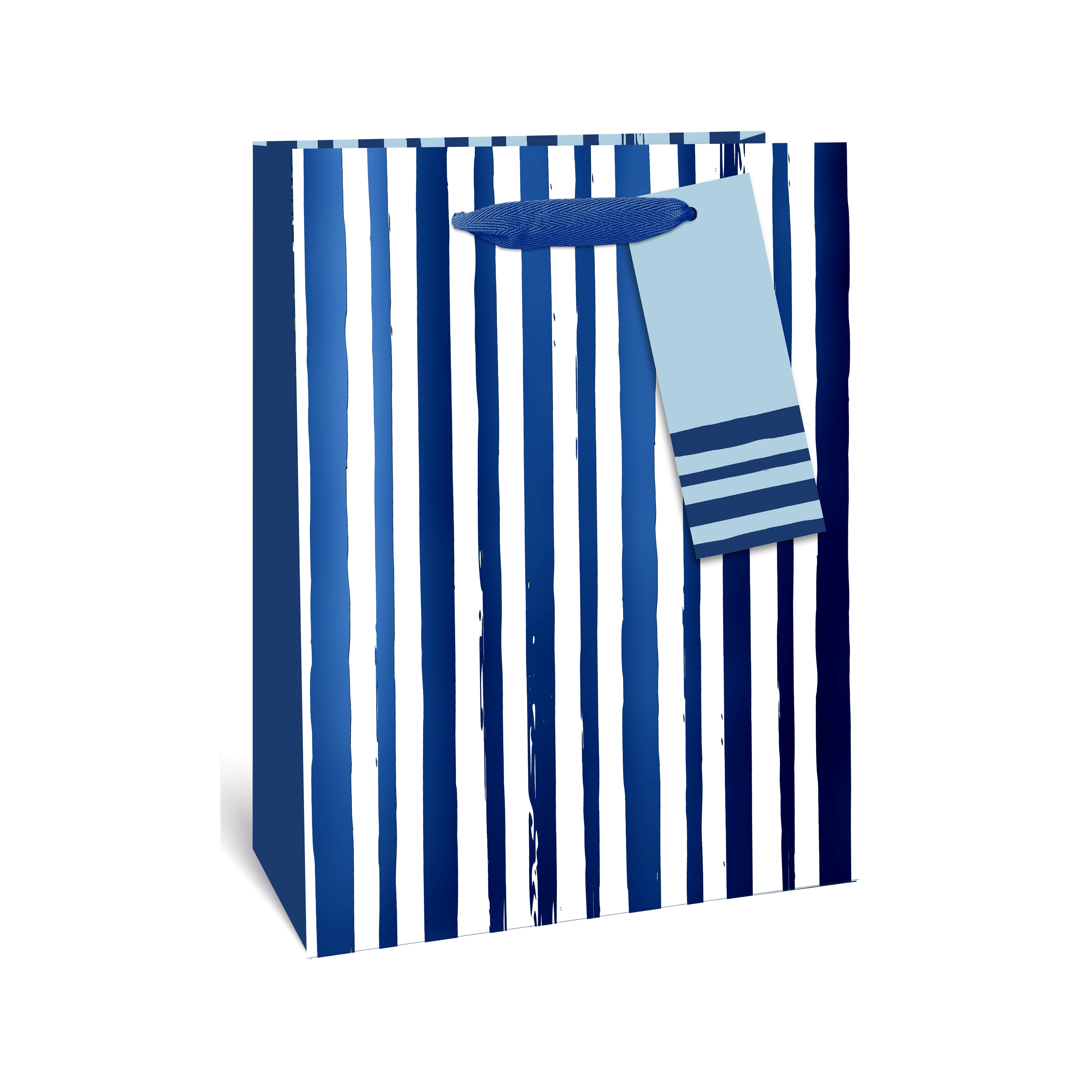 GIFT BAG,Blue Stripes (Large) [Packs Only]