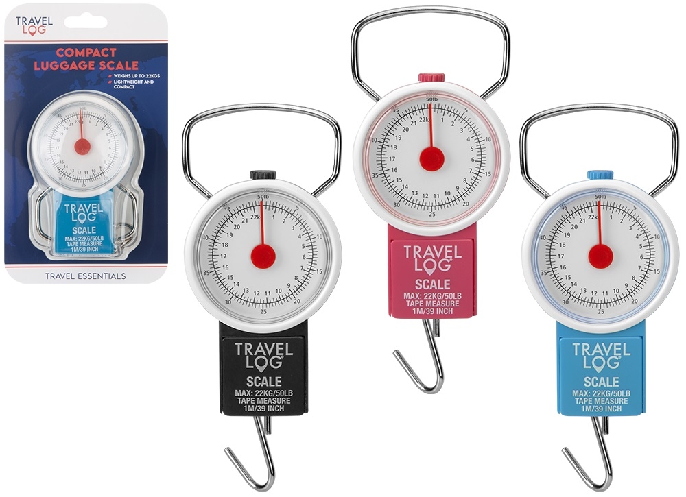 LUGGAGE SCALES,Compact Mechanical 22kg H/pk [Packs Only]