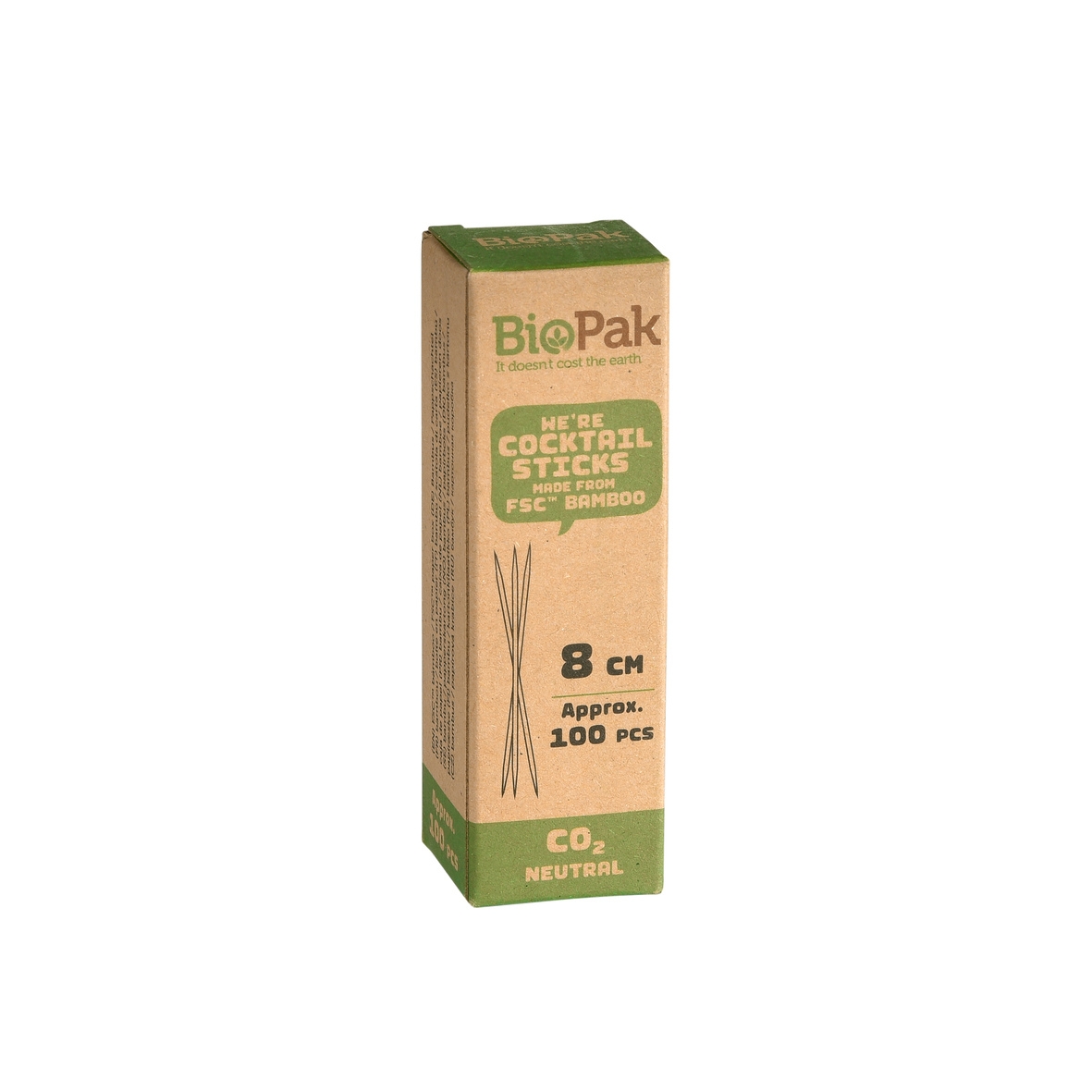 COCKTAIL STICKS, Bamboo Eco Friendly 100`s [Packs Only]