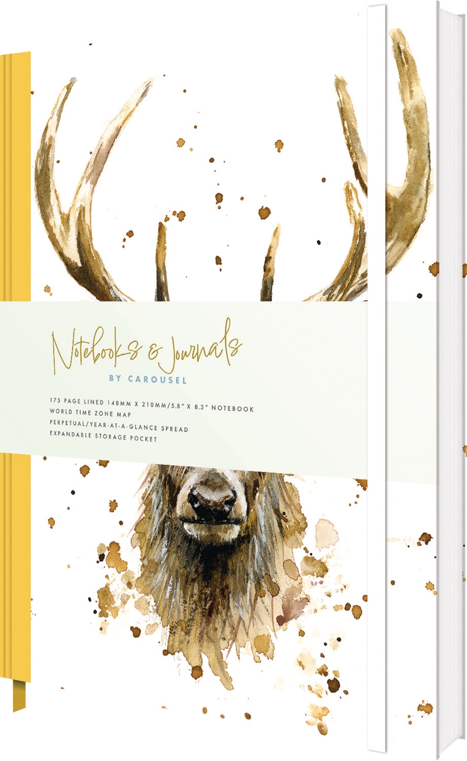 A5 NOTEBOOK & JOURNAL,Casebound,Stag 175 Page