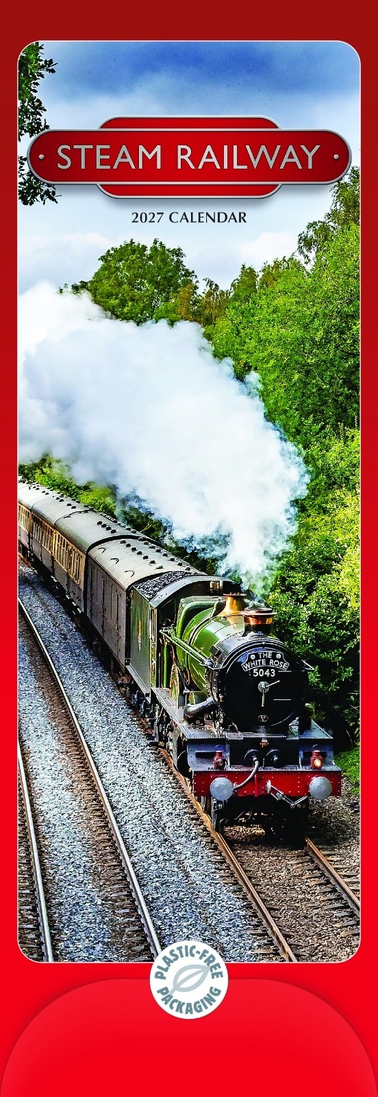 CALENDAR,Slim,Steam Railway [Packs Only]