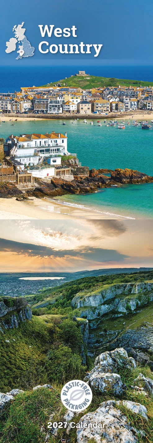 CALENDAR,Slim,West Country [Packs Only]