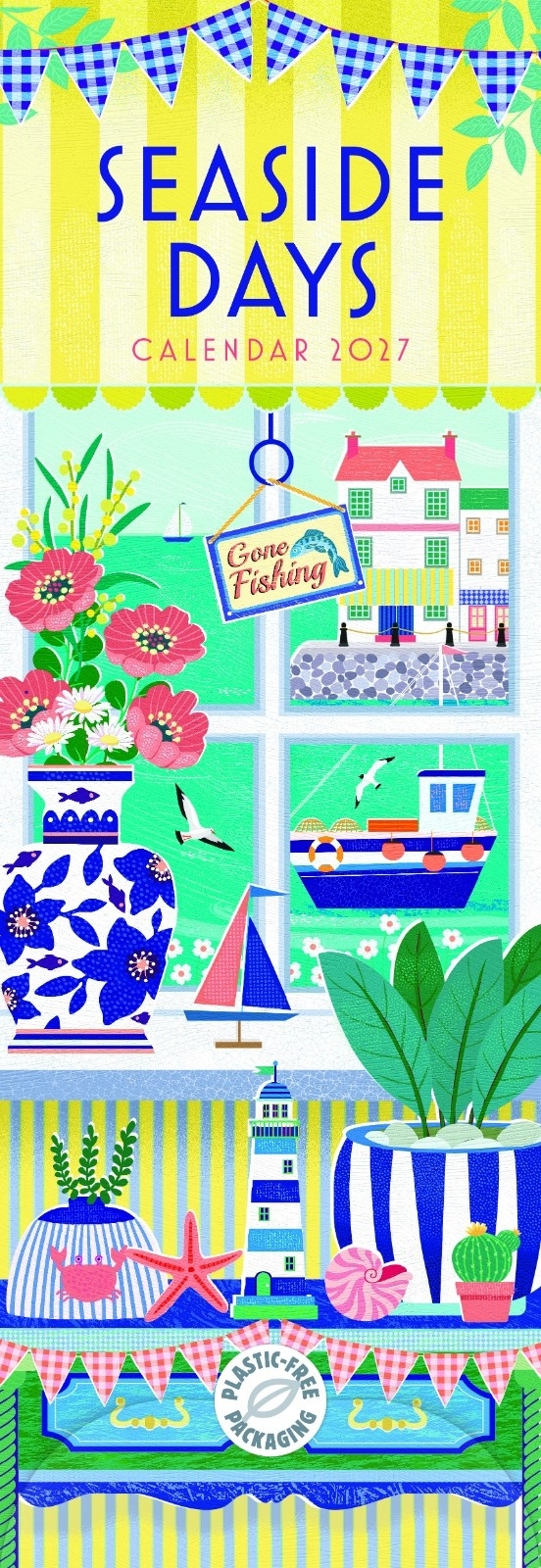 CALENDAR,Slim,Seaside Days [Packs Only]