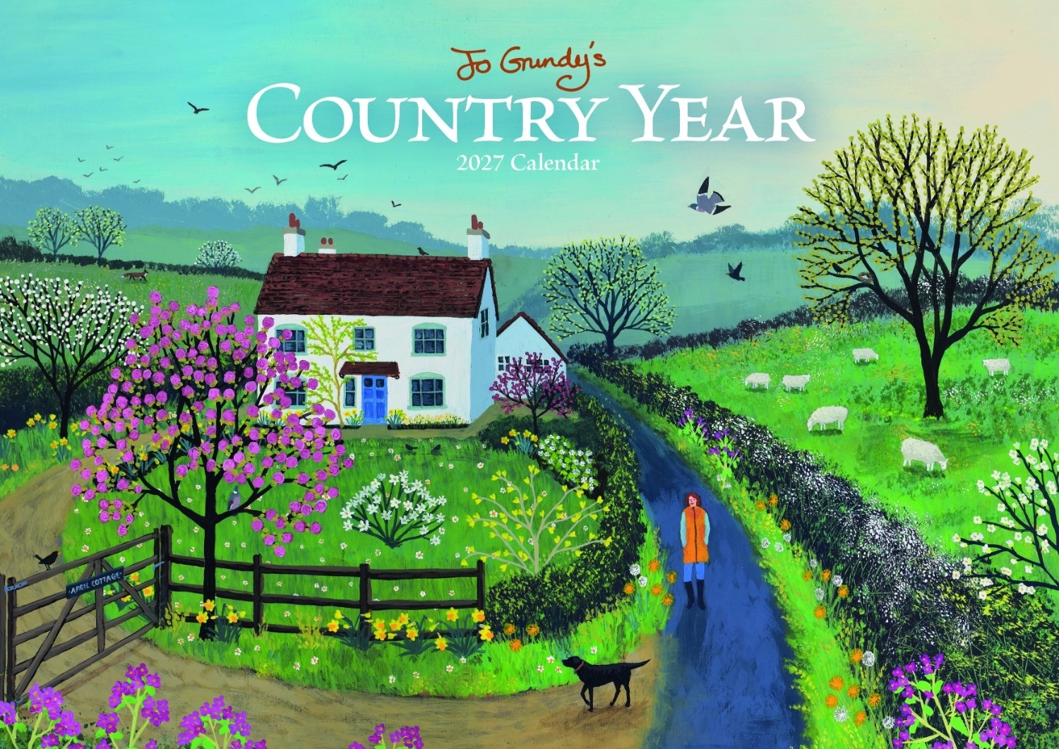 CALENDAR, Jo Grundy`s Country Year, A4, Opens to A3 [Packs Only]