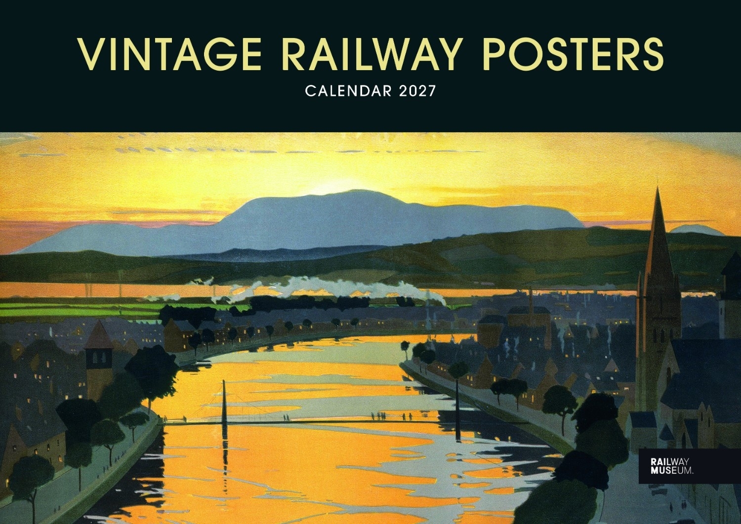CALENDAR, Vintage Railway Posters, A4, Opens to A3 [Packs Only]