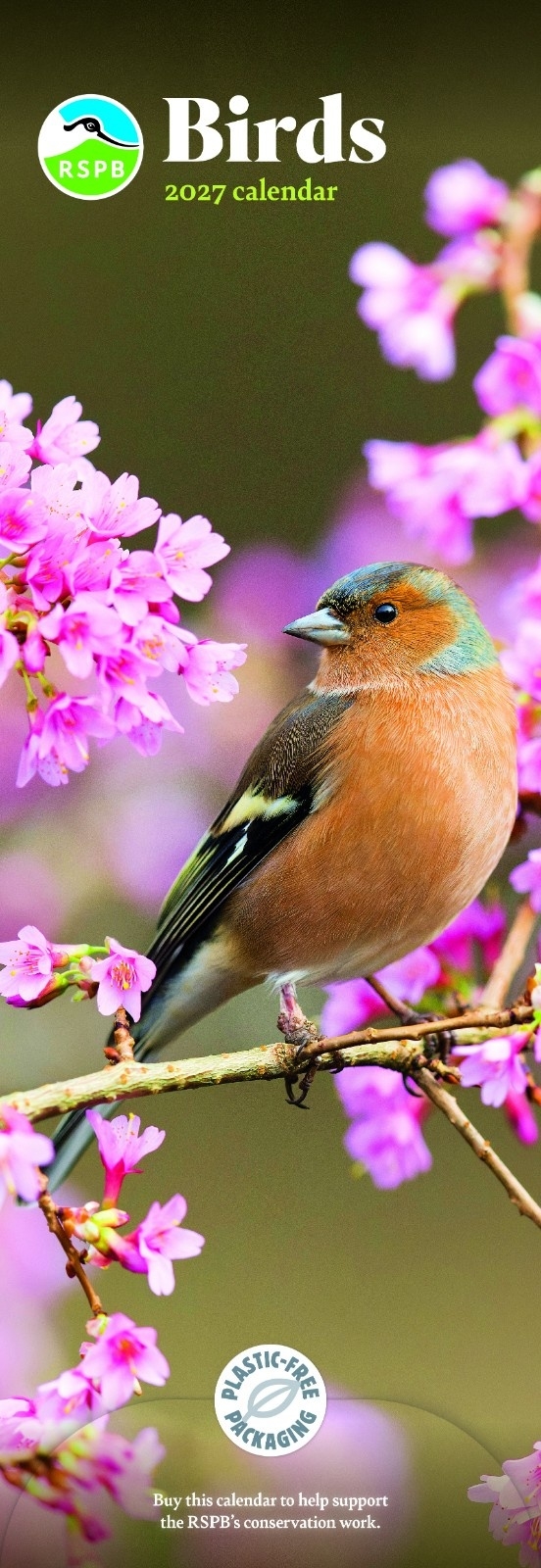 CALENDAR,Slim,Birds (RSPB) [Packs Only]