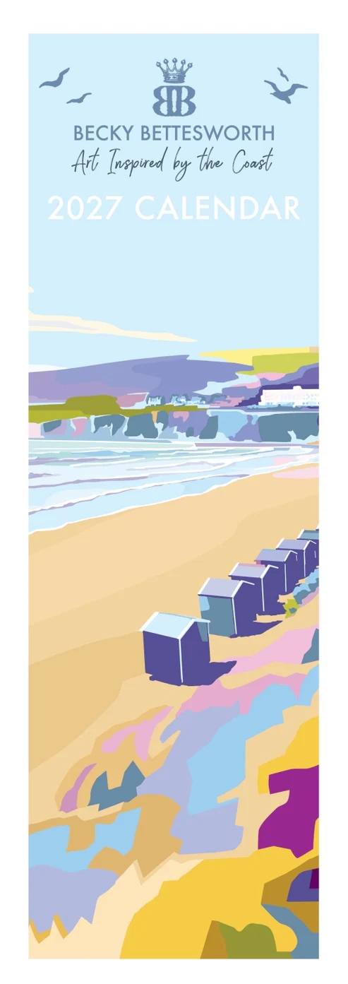 CALENDAR,Slim,Art Inspired By The Coast (Becky Bettesworth) [Packs Only]
