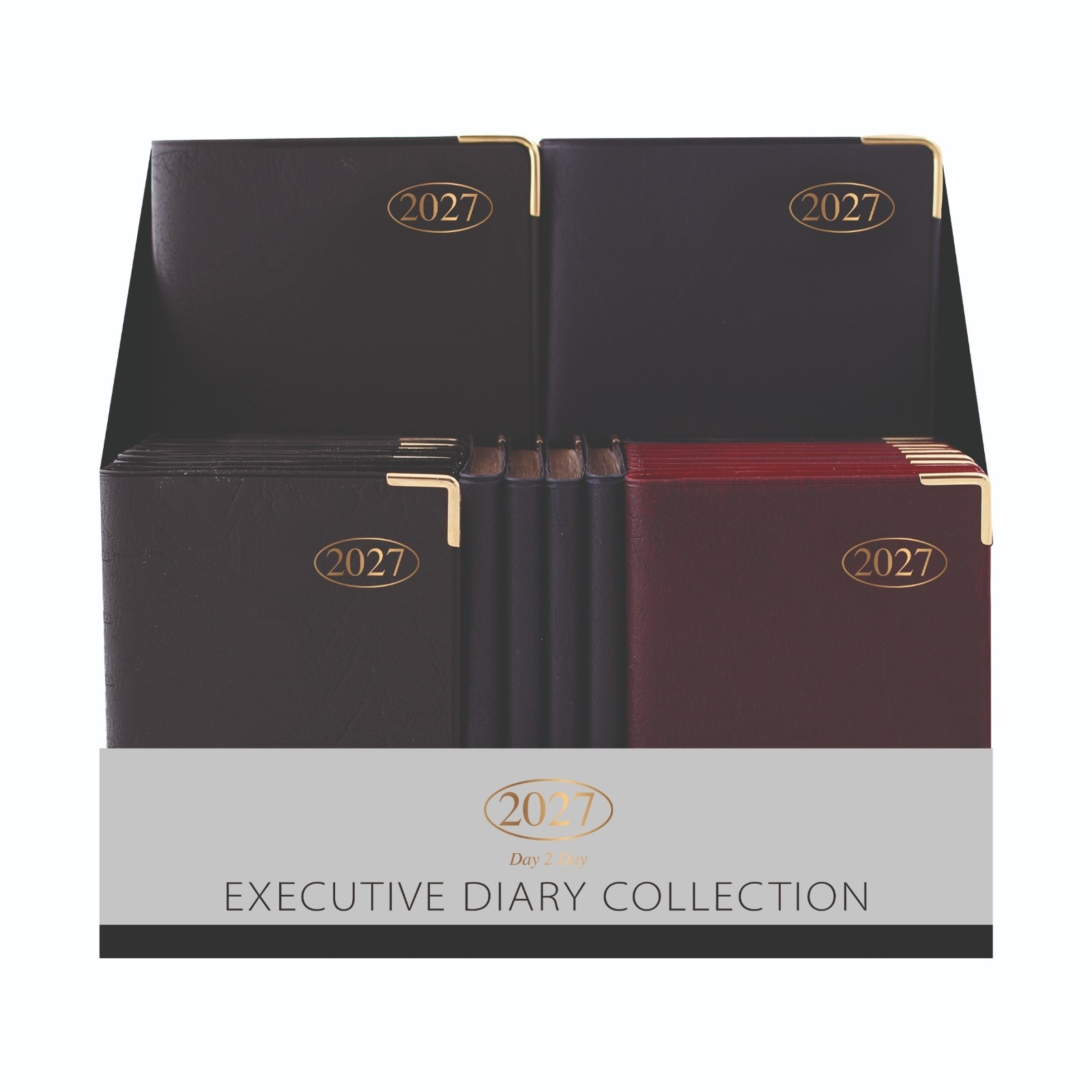 DIARY,2027 Executive 34`s 2 Sizes in CDU ( 1.99 & 2.99)