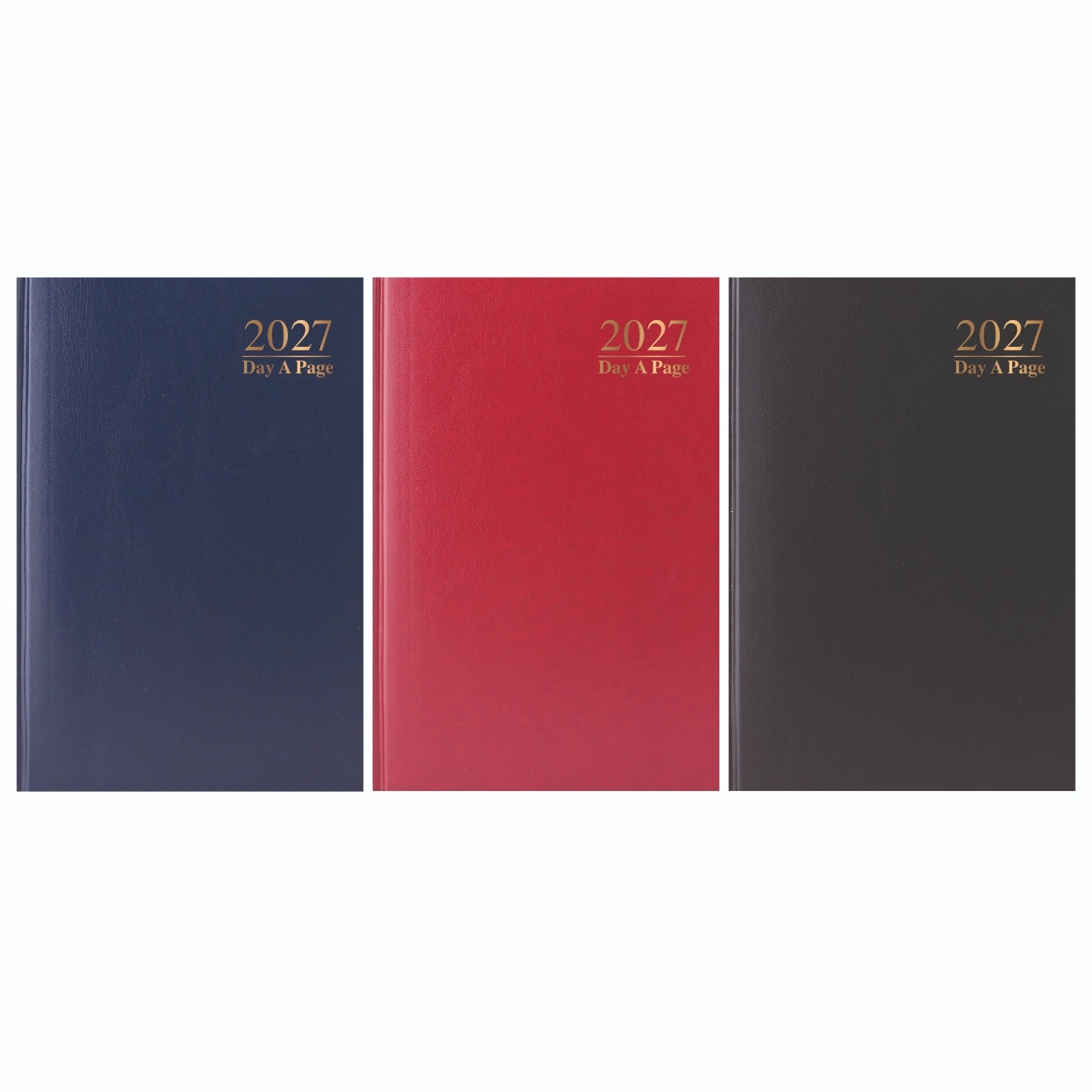 DIARY, A5 Index Day to Page 3 Asst Col 2027 [Packs Only]