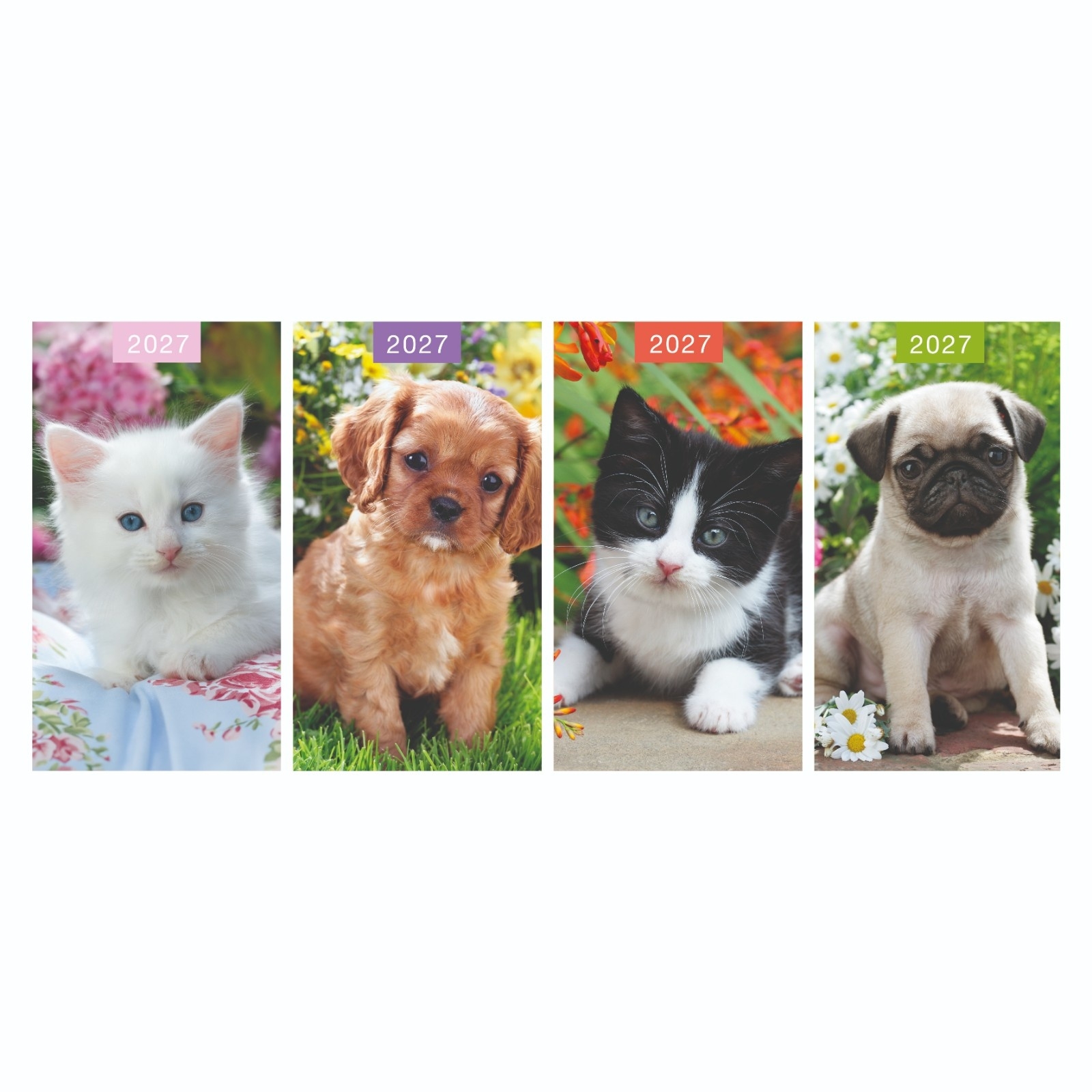 DIARY,Slim,Kittens & Puppies Asst Two Weeks to View,2027 CDU [Packs Only]