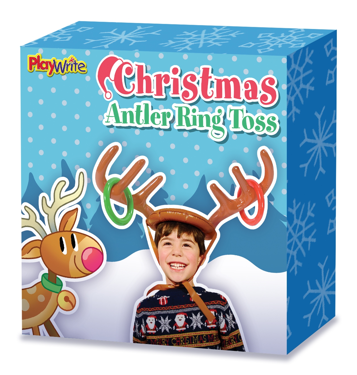 ANTLER RING TOSS GAME,Inflatable 18x18x5cm Boxed [Splittable]