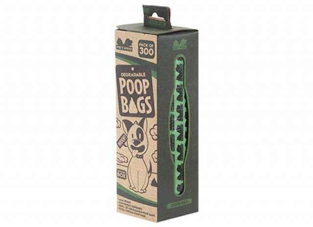 DOG POOP WASTE BAGS,300`s Degradable, Dispenser Box H/pk [Splittable]