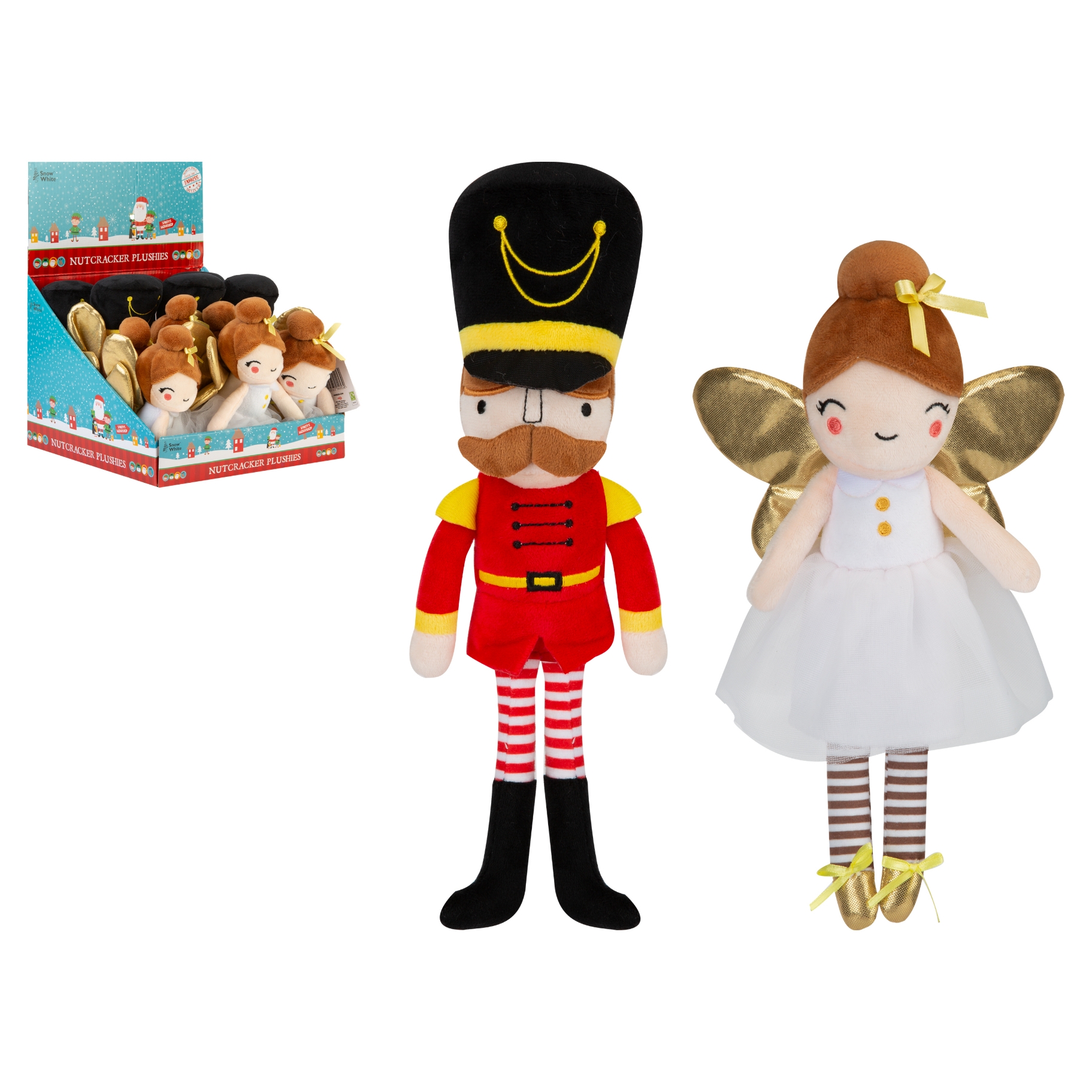 NUTCRACKER & SUGAR PLUM FAIRY,Plush 18cm CDU [Splittable]