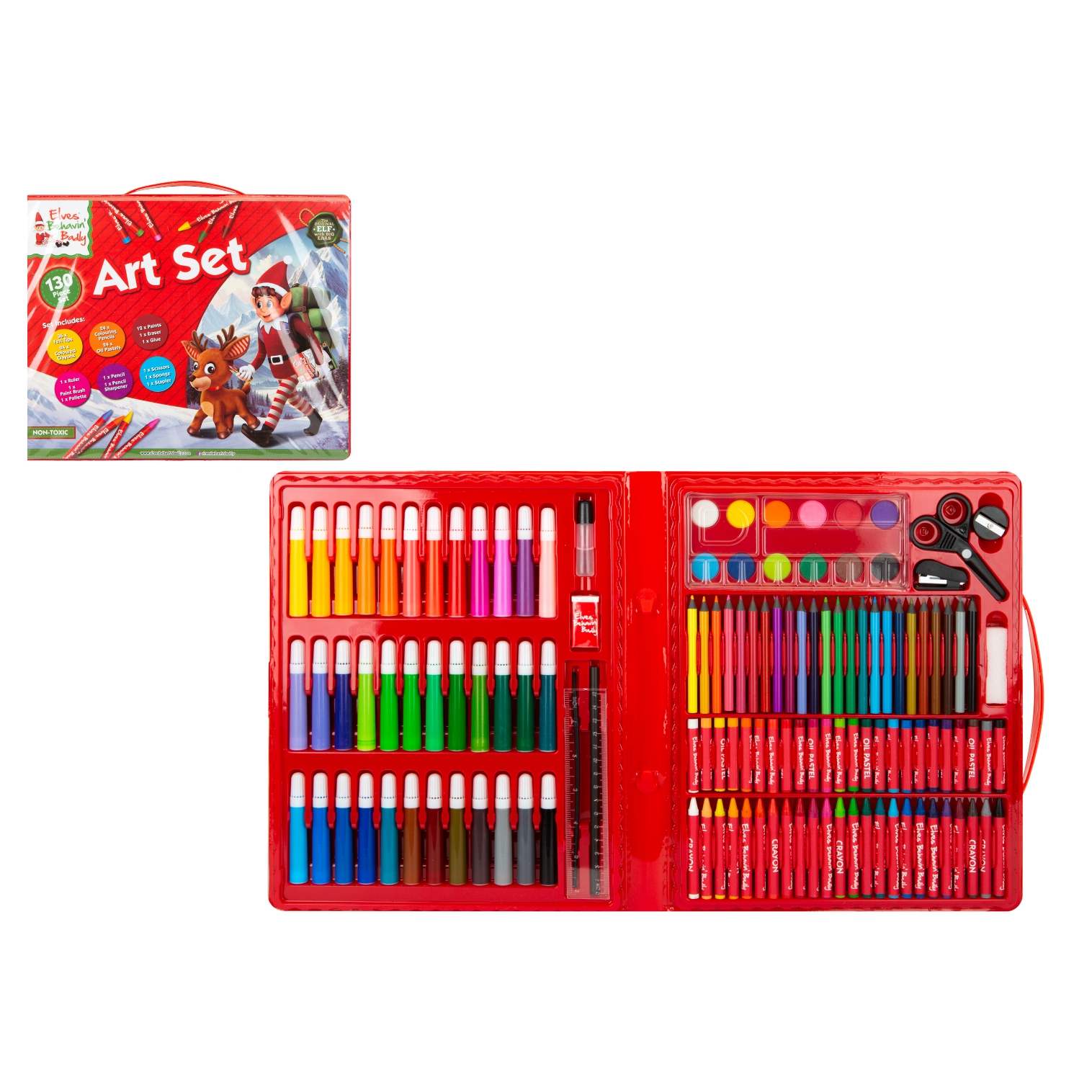 ART SET,130 piece in Case Elves Behavin` Badly [Splittable]
