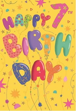 AGE 7 CARDS,Female Childrens Arty [Packs Only]