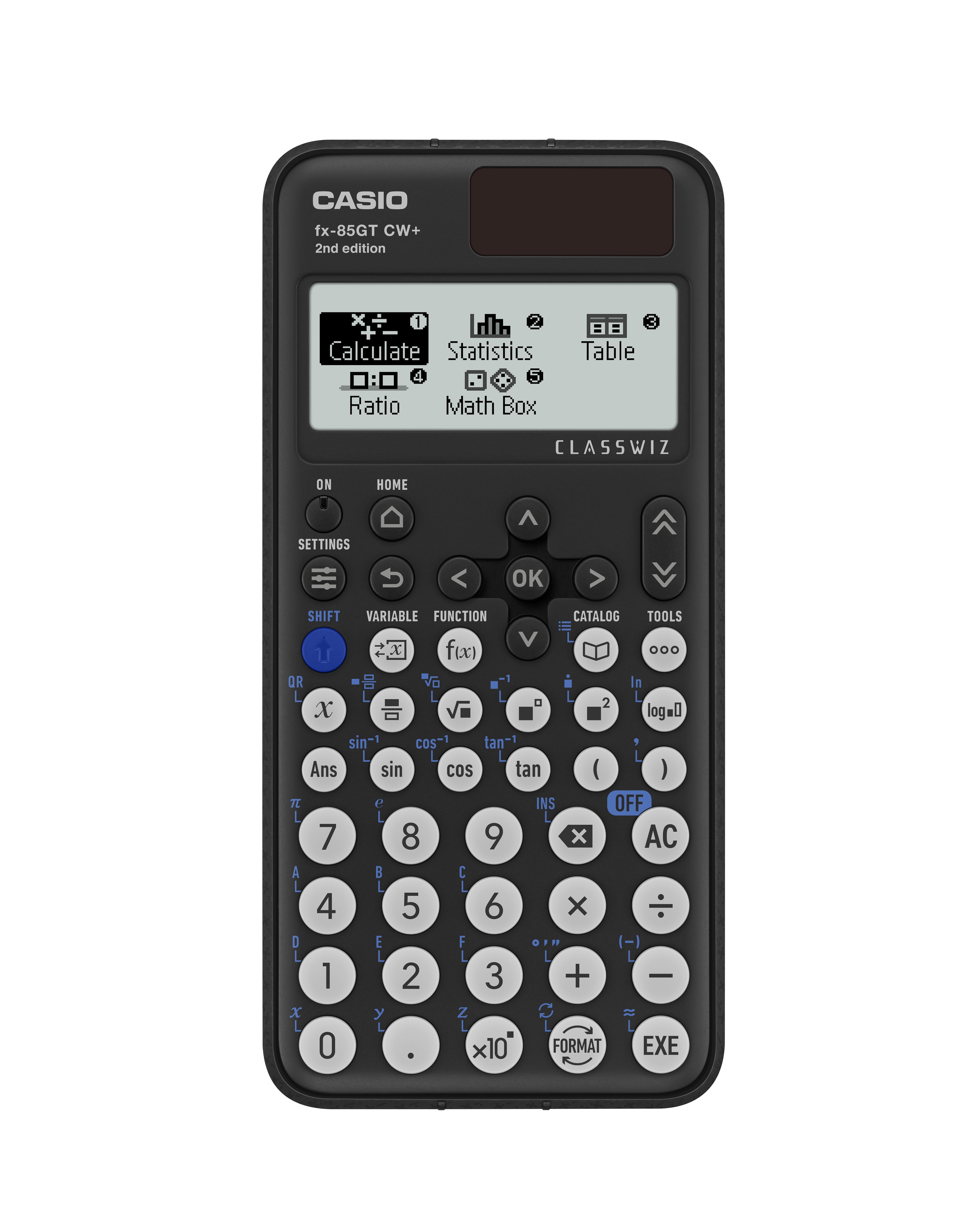 CALCULATOR, Casio Scientific, Dual Power Black - FX-85GTCW+