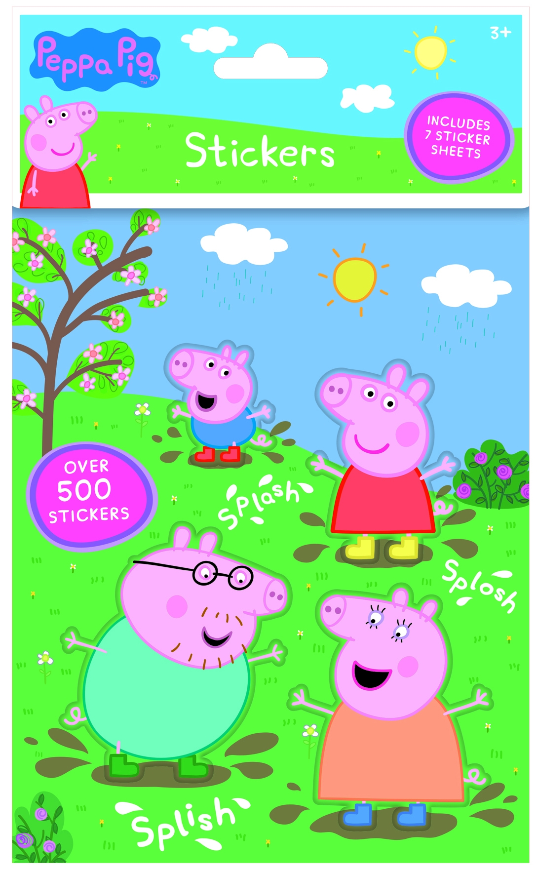 STICKERS, Peppa Pig 500`s Clip Strip H/pk [Splittable]