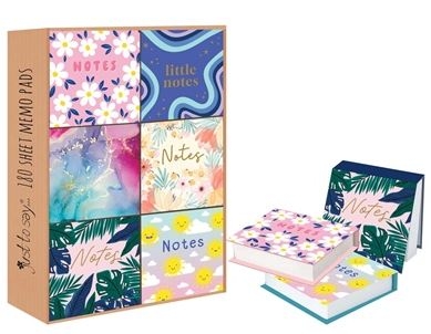 MEMO CUBE,Illustrated 180 Sheets Assorted Designs [Splittable]