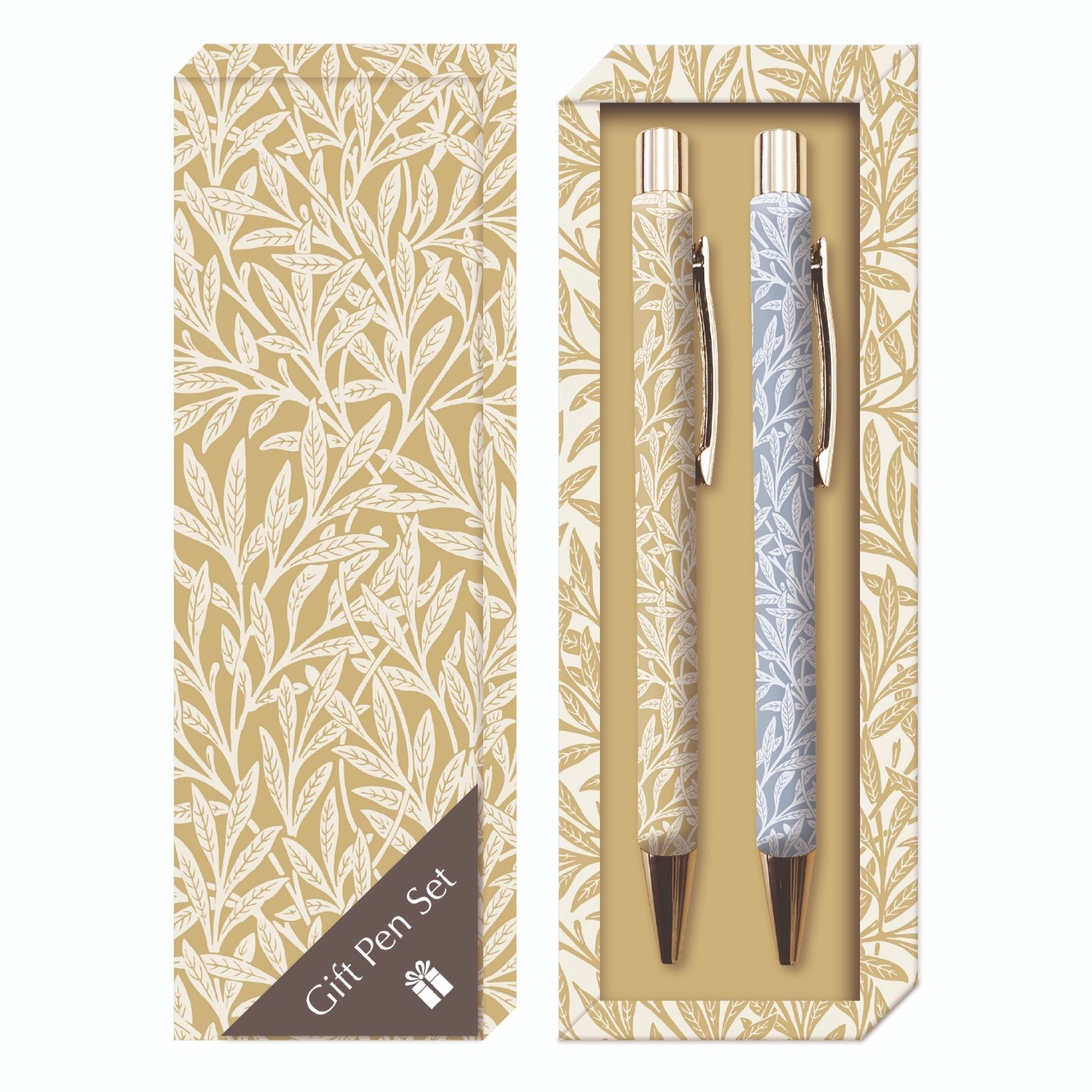 GIFT PEN SET,William Morris - Willow & Rose Boxed (2 Ball Pens)