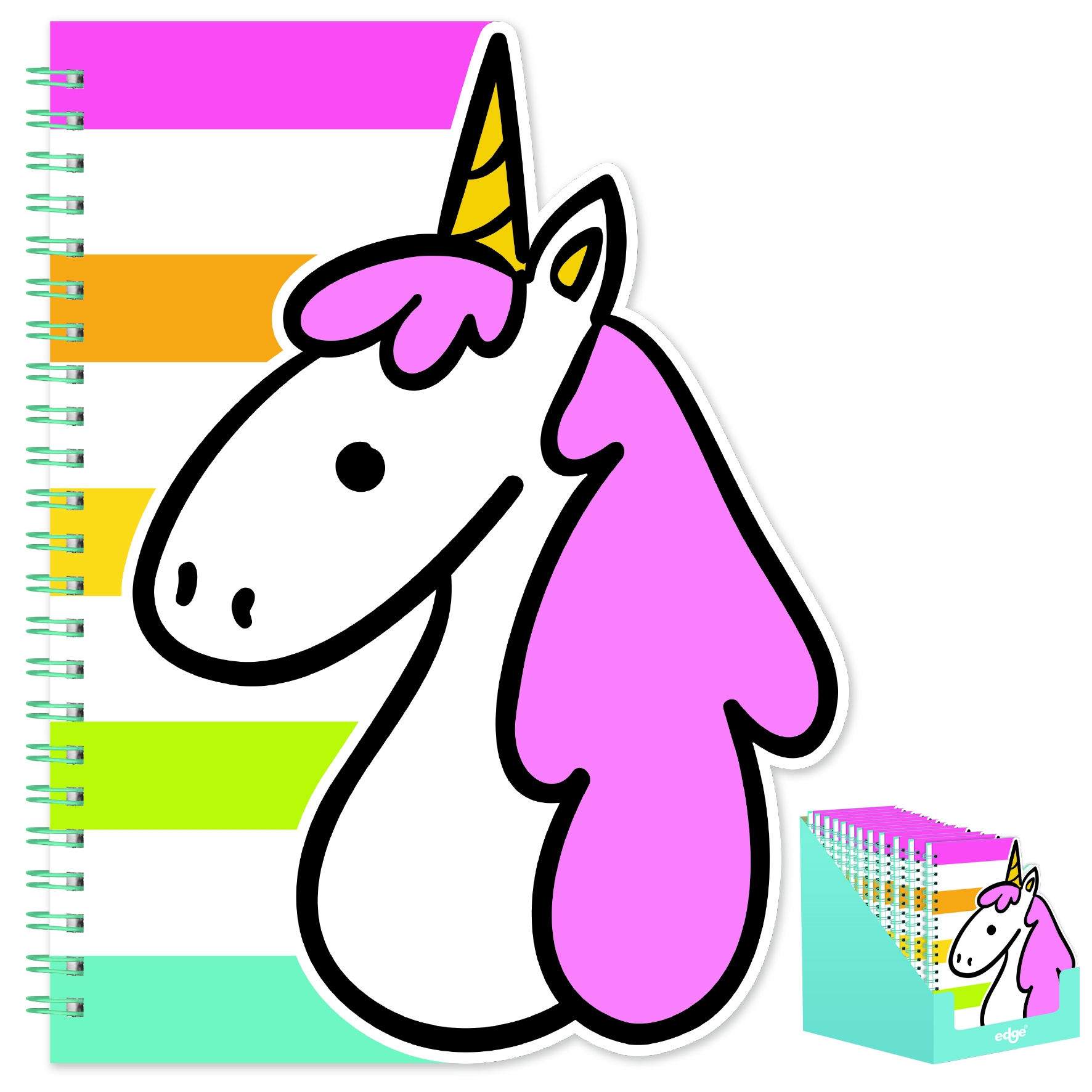 NOTEBOOK,A5 Unicorn Novelty Charming Twin Wire CDU [Splittable]