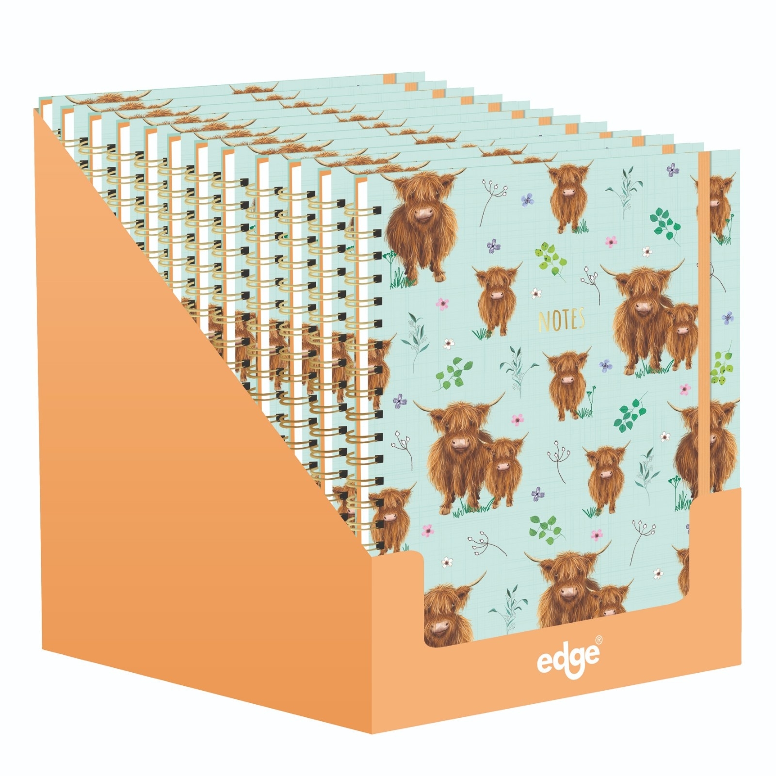 NOTEBOOK,A4 Highland Cow Twin Wire CDU [Splittable]