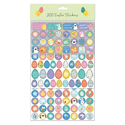 EASTER STICKERS,Sheet 200`s H/pk [Packs Only]