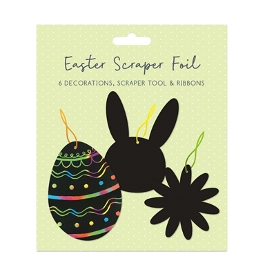 EASTER STRATCH ART,6 Hanging Decorations H/pk [Packs Only]