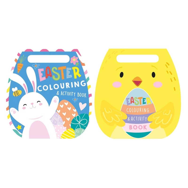 COLOURING BOOK,Easter with Handle 23 x 24.5cm [Packs Only]