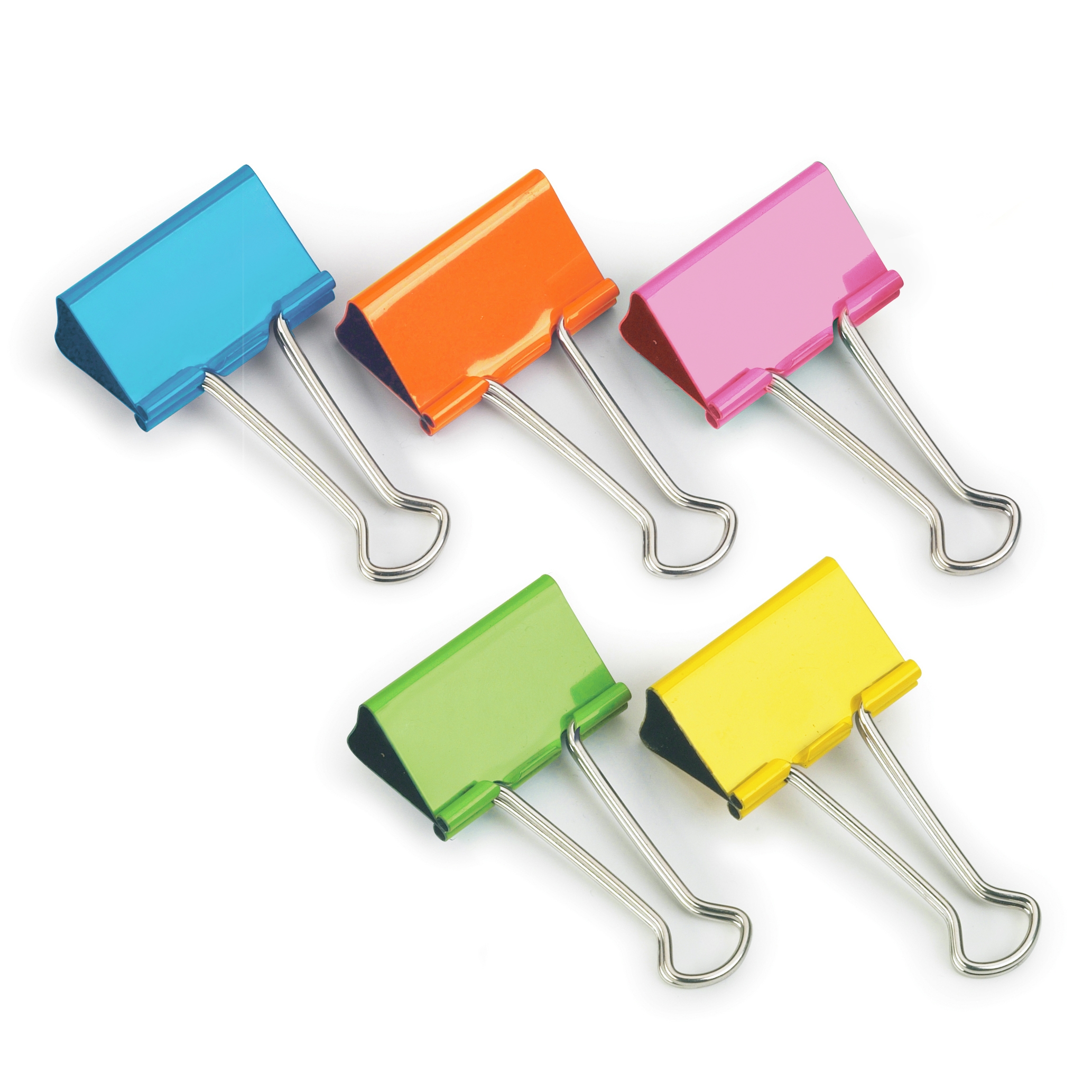 FOLDBACK CLIPS,Assorted Colours 10`s 32mm Boxed [Splittable]