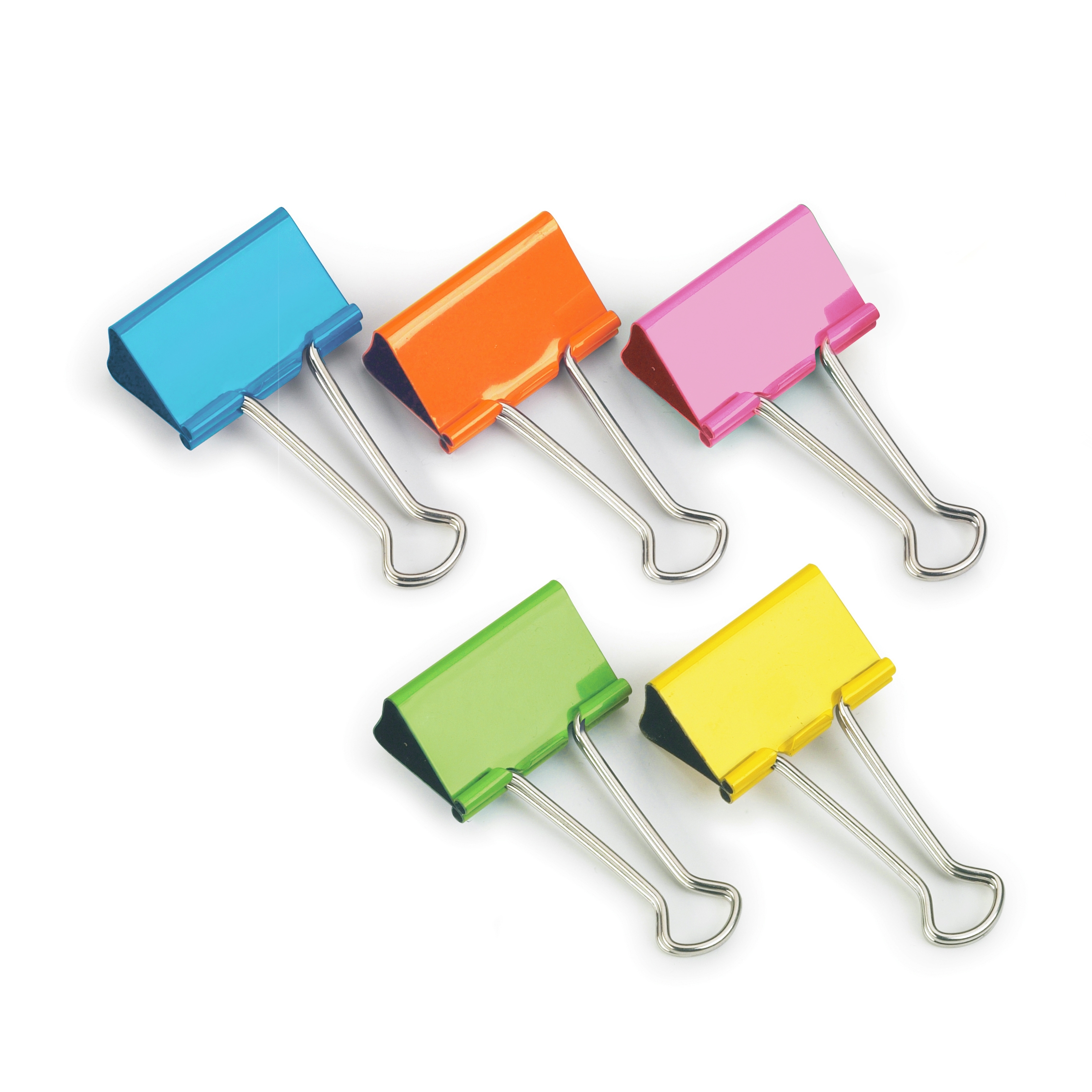 FOLDBACK CLIPS,Assorted Colours 10`s 19mm Boxed [Packs Only]