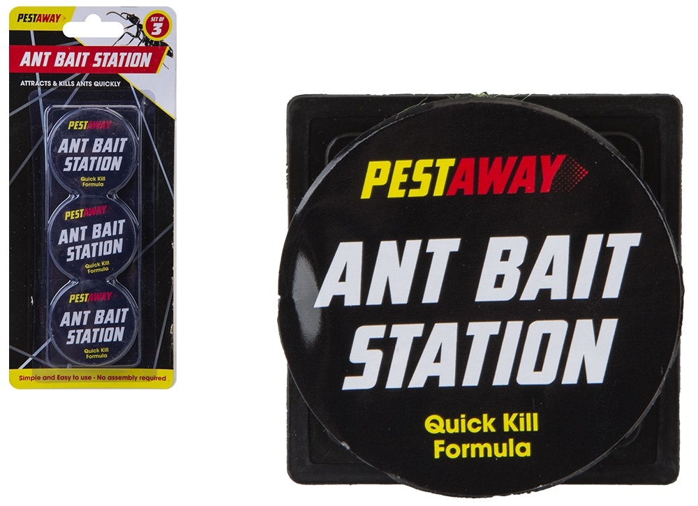 ANT BAIT STATION,Quick Kill Formula 3`s I/cd [Packs Only]