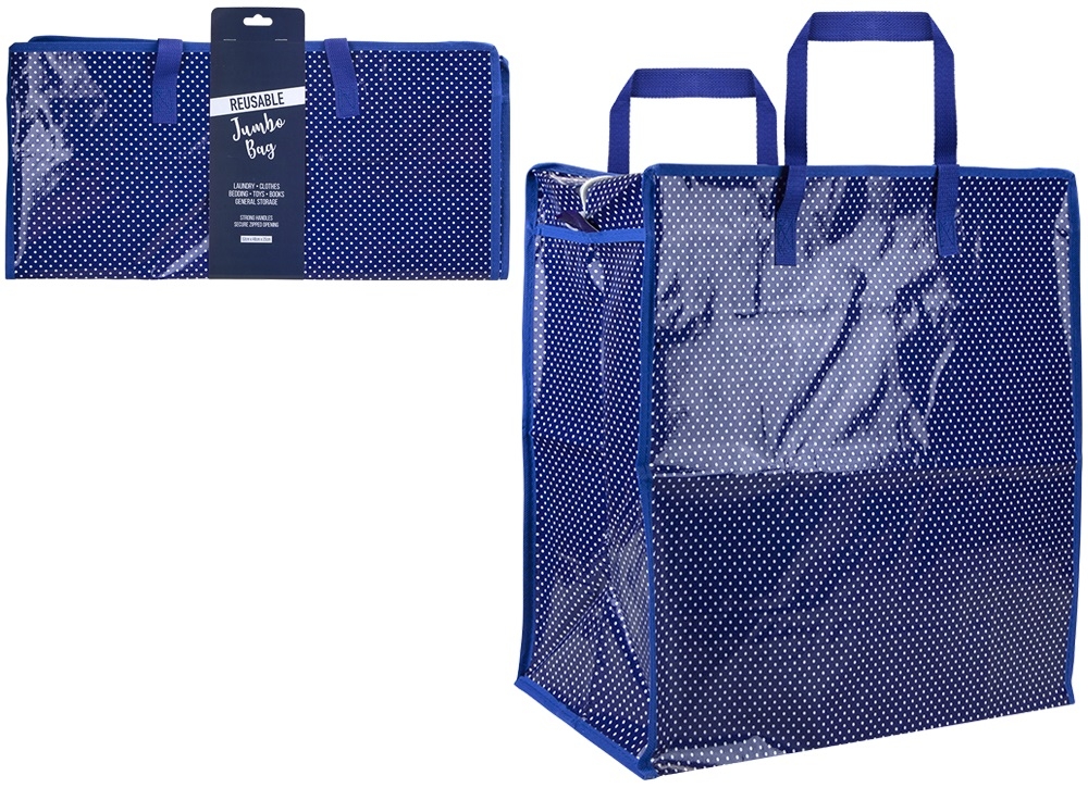 LAUNDRY BAG,Reusable Polka Dot 52x48x25cm [Splittable]