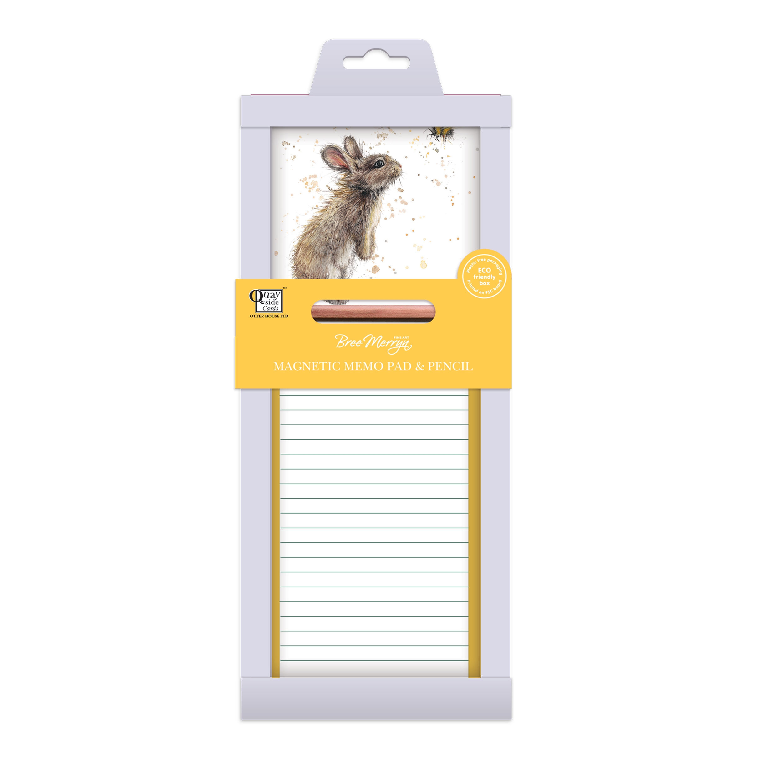 MAGNETIC MEMO PAD,Bugsy & Bumble 40 Sheets with Pencil