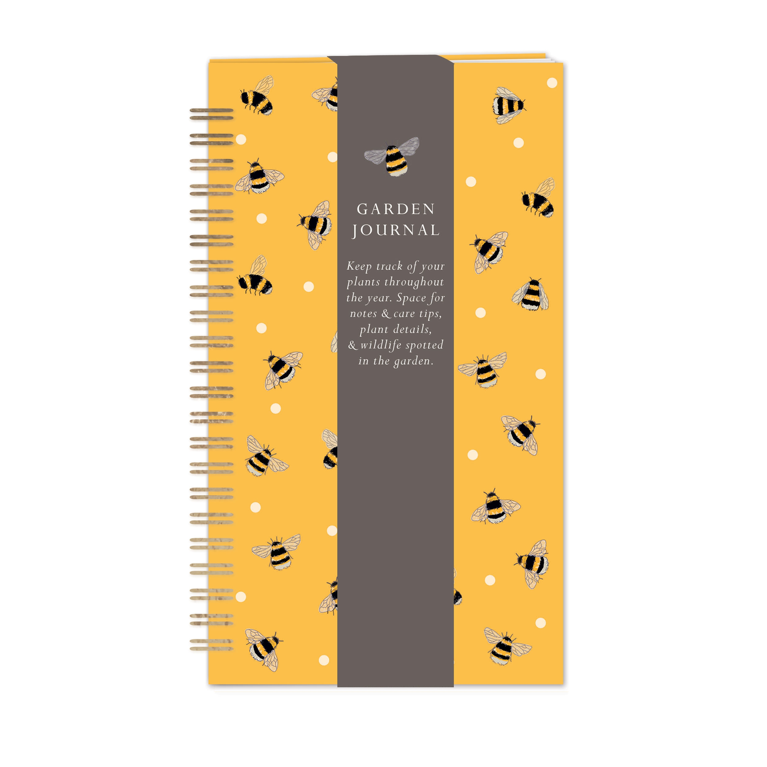GARDEN JOURNAL,Bee Pattern 160 Page