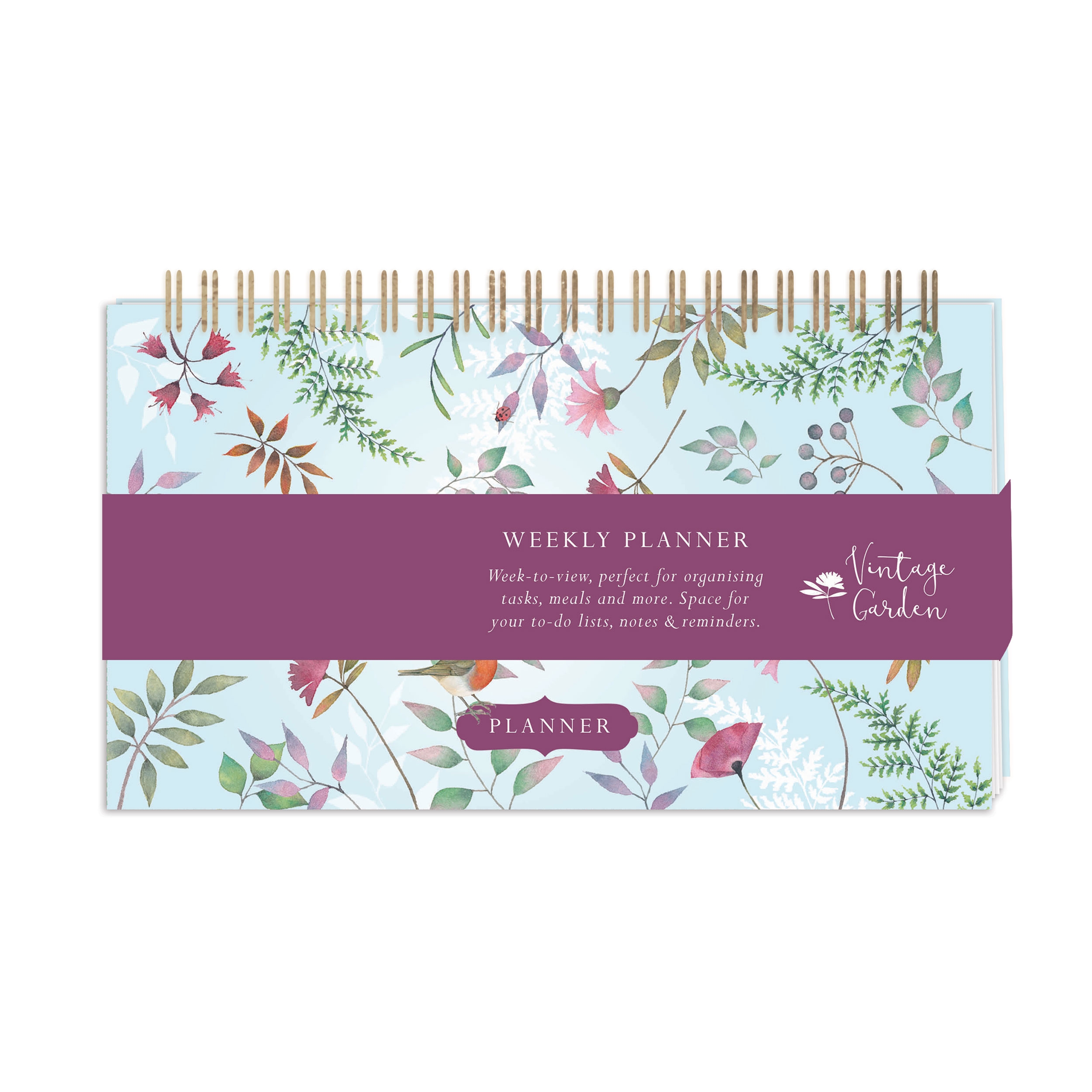 WEEKLY PLANNER,Vintage Garden 160 Page