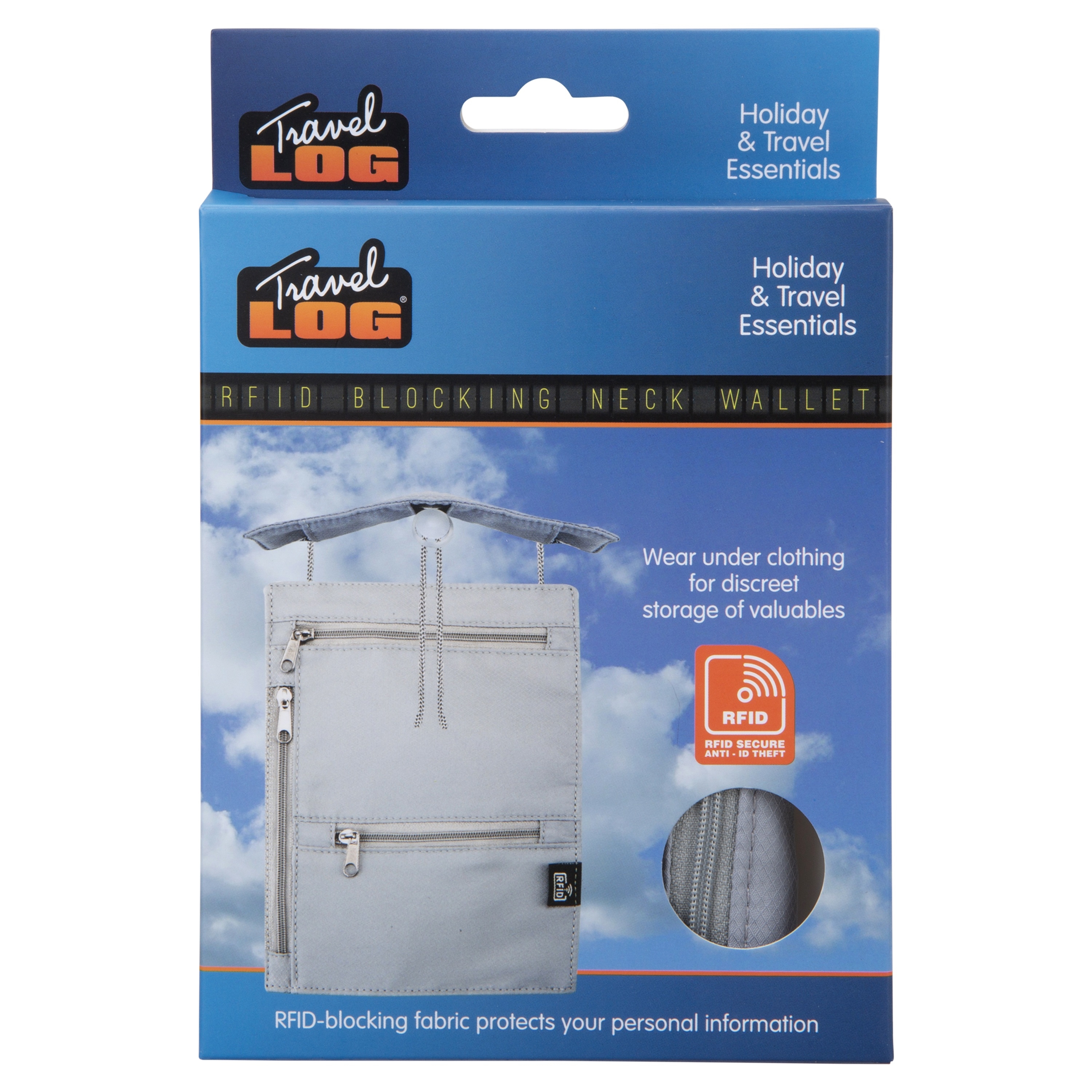 NECK WALLET,RFID Blocking Adjustable [Packs Only]