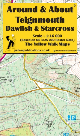 WALKING MAP,Around & About Laminated Waterproof,Teignmouth, Dawlish, Starcross