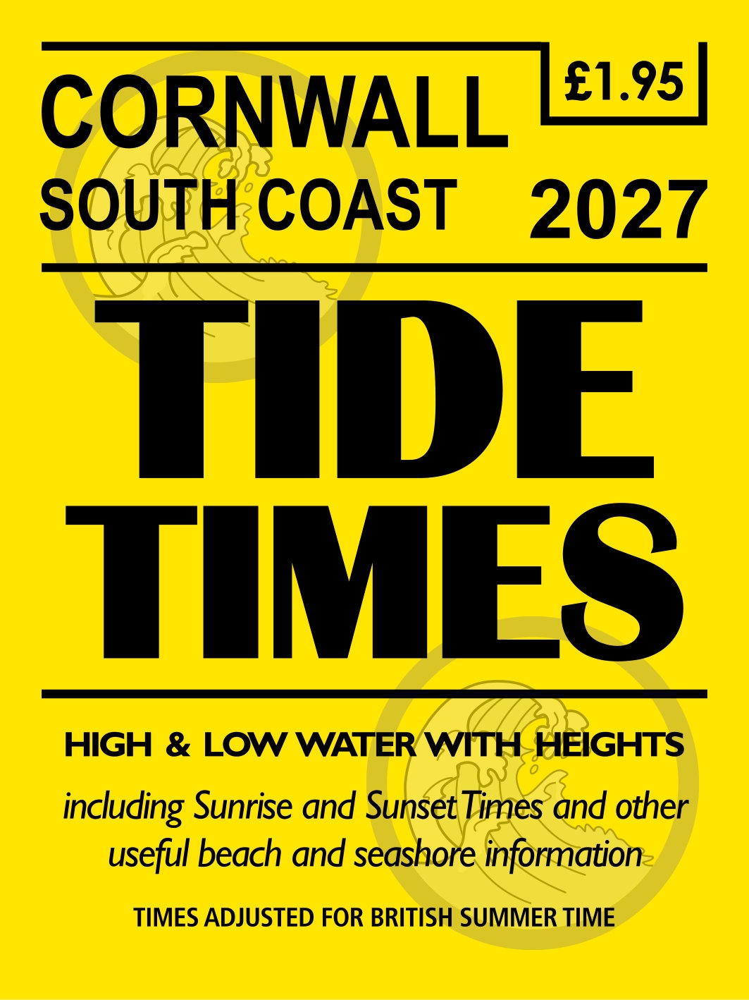 TIDE TIMES,Cornwall South Coast 2027 (based on Falmouth) [Splittable]