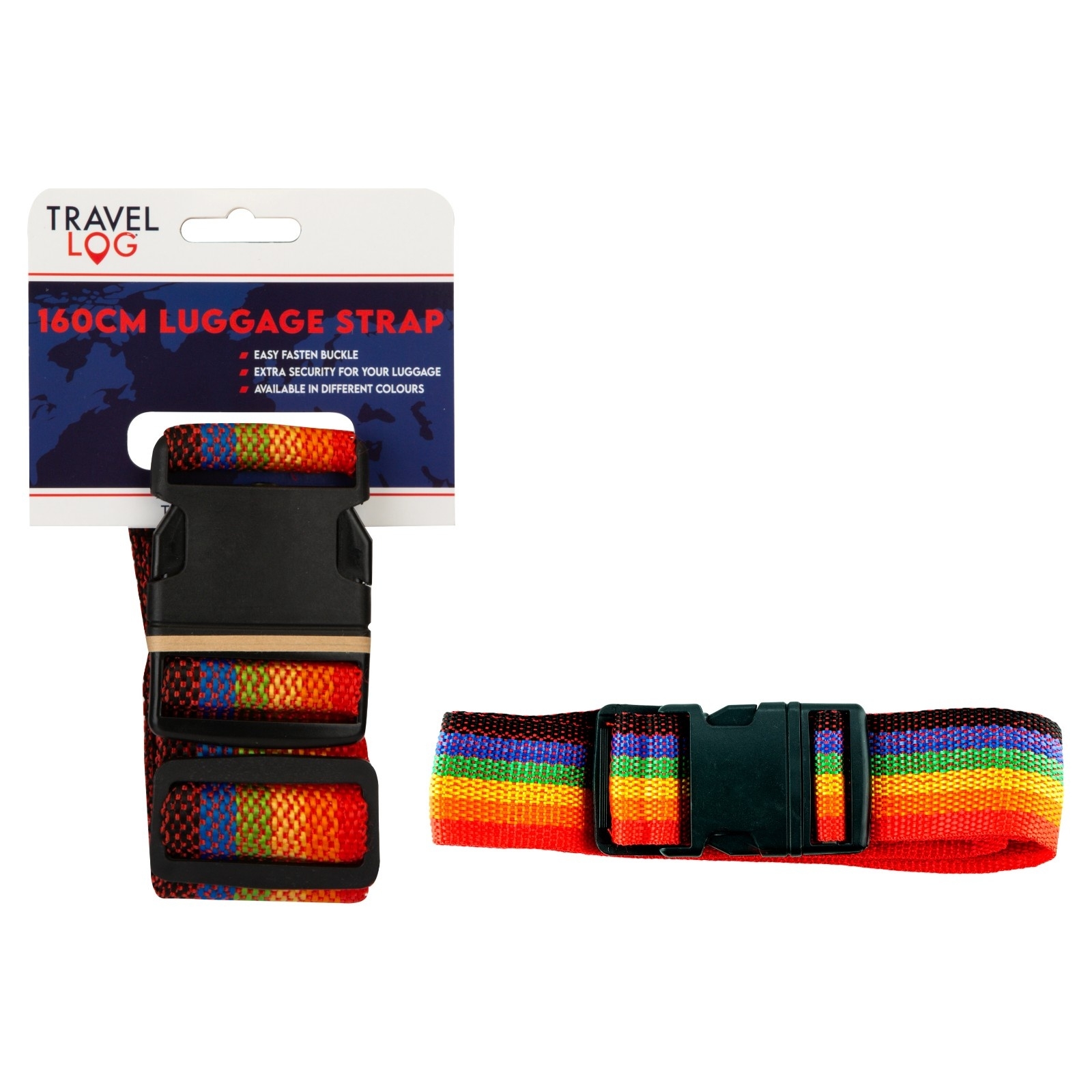 LUGGAGE STRAP,Adjustable 1.6m Assorted Designs H/pk [Packs Only]