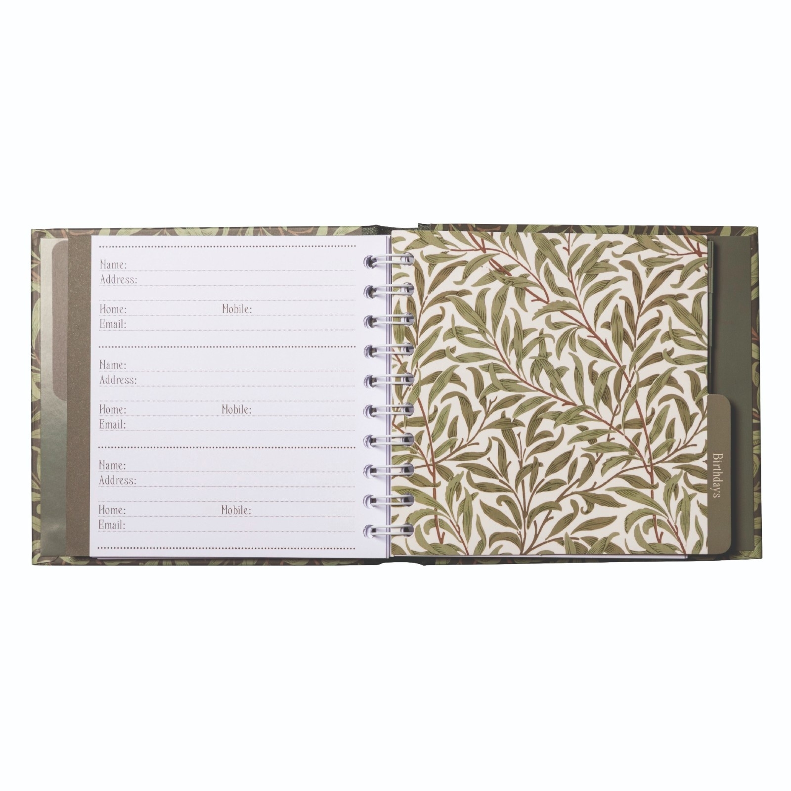 ADDRESS & BIRTHDAY BOOK, William Morris - Willow & Rose